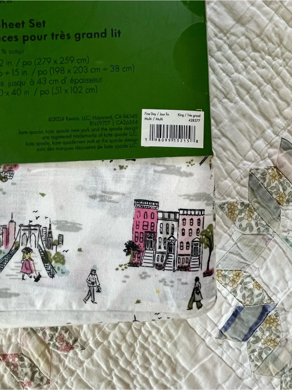 kate spade New York King Sheet Set